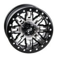 thumbnail image 3 of (4 Pack) 4/156 Tusk Teton Beadlock Wheel 14x7 4.0 + 3.0 Machined/Black For POLARIS RZR XP 900 2011-2014, 3 of 7