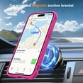 thumbnail image 4 of Compatible with iPhone 12 Pro Max Case & iPhone 13 Pro Max Case with Invisible Magnetic O-Ring Stand Case for iPhone 12 & 13 Pro Max 6.7" [Compatible with MagSafe][Great Grip Feeling], Rose, 4 of 18