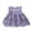 Purple, variant on Coerni Toddler Girls Fly Sleeve Layered Flowy Dress Casual Loose Flutter Trendy Solid Holiday Beach Sundress Princess Gown