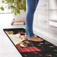 thumbnail image 2 of 2 PCS Kitchen Rugs and Mats Washable Non Skid, Soft Super Absorbent Fat Chef Kitchen Mat for Doormat Bathroom Runner Set (17"x47"+17"x30",Fat Chef), 2 of 6