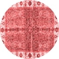 thumbnail image 1 of Ahgly Company Machine Washable Indoor Round Oriental Red Traditional Area Rugs, 5' Round, 1 of 4