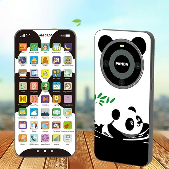 Danhjin Play Phone, Rechargeable Touchscreen Multifunctional Early Learning Phone, Realistic Educational Toy for Babies, Christmas Gifts