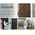 thumbnail image 2 of Key Lock Box, AMIR Key Box Outside Safe Box for Keys with Removable Shackle 4-Digit Combination Key Storage Box key Box for Home Warehouse Pet Sitters, 2 of 10