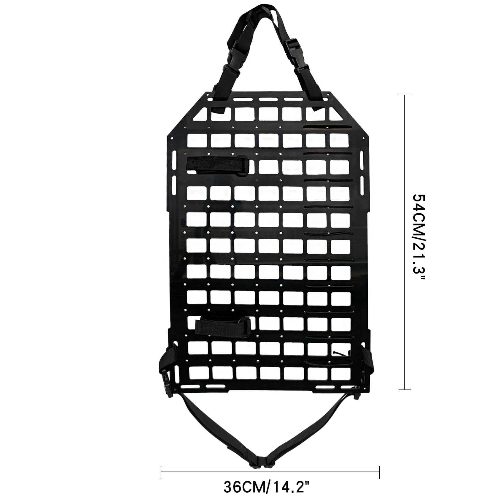 AUTOXBERT Vehicle Car Seat Back Organizer Rigid MOLLE Panel Universal