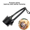 thumbnail image 3 of Cubierta de boca de para perro duradera con lazo ajustable Negro L jinwen Bozal para perros, 3 of 8