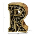 thumbnail image 5 of Handmade Eco-Friendly Wall Décor "R" Alphabet Letter Block For Study Room, Kids Room, Living Room, Hall, Cabin, Offices, 5 of 5
