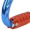thumbnail image 3 of Semi-circle Outdoor SemiCircle Auto Locking Carabiner Mountaineering Climbing Aluminum Clip HookBlue, 3 of 8