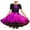 Hot Pink, variant on QIPOPIQ Girl's Summer Van Gogh Art 3D Print Crewneck Short Sleeve T-Shirt Swing Dress Clearance