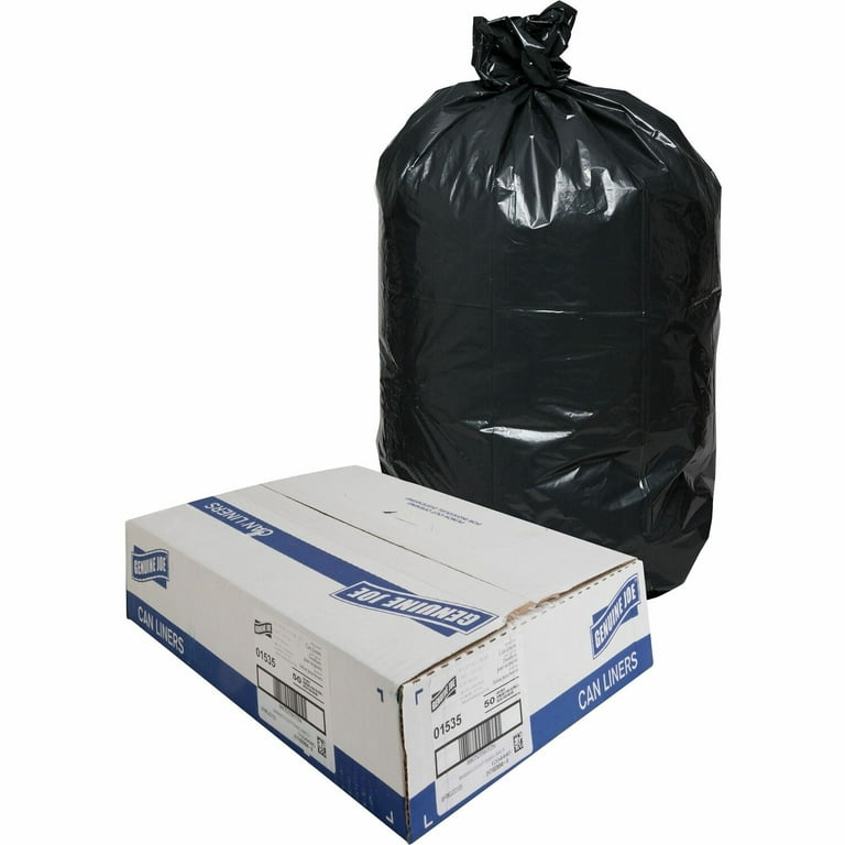 Trash Bags Black Heavy Duty Garbage Can Liners (50 Count) - UZBAG Store