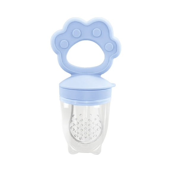 Comedero de silicona para bebés con forma de oso, ideal para purés de fruta, juguete para la dentición y chupete para bebés