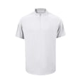 thumbnail image 2 of VgaVtl Mens Tee Shirts Polo Short Sleeve Summer Mens Tops Workout Turtleneck Leisure White Zip-Up Slim Solid Color Tops, 2 of 8