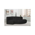 thumbnail image 7 of Meridian Furniture Arc Black Boucle Fabric Modular Sectional, 7 of 7