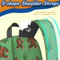 thumbnail image 4 of Bigfoot and Banana Green Pattern 17" School Backpacks for Teens,Waterproof Oxford Fabric,S-Shape Padded Straps for School,Travel,Hiking,Camping, 4 of 5