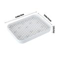 thumbnail image 3 of Bandeja de plástico de doble capa para frutas, ideal para el hogar, para tazas de agua y té, rectangular antideslizante, con diseño de drenaje, plegable y portátil, de plástico de dos, 3 of 6
