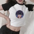 thumbnail image 5 of Camiseta de Anime japonés Demon Slayer para mujer, blusa Ulzzang Harajuku de los años 90 con estampado de dibujos animados Kimetsu No Yaiba Kawaii, 5 of 5
