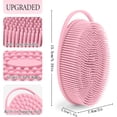 thumbnail image 3 of 3/6PCS Soft Silicone Body Scrubber, 2 in 1 Bath and Shampoo Brush for Shower Cleaning, Lather Well for Sensitive Skin & All Skin Types, 3 of 6