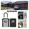 thumbnail image 3 of Key Lock Box Portable Combination Lockbox Wall-Mounted Key Storage Box Resettable Code Safe ,Easy to Use, 3 of 7