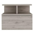 thumbnail image 1 of Pemberly Row Contemporary Floating Nightstand Engineered Wood Light Gray, 1 of 5