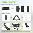 thumbnail image 5 of Camping Chairs, Portable Camping Chair with Headrest and Storage Bag, Lightweight Foldable Chair for Outside Camping, Hiking, Travel, Beach and Sports, 5 of 5