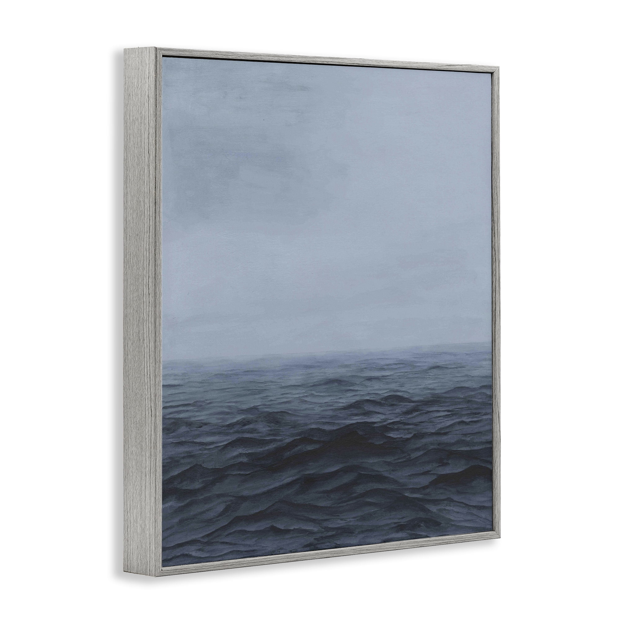 Stupell Industries Vast Ocean Expanse Gray Framed Giclee Art, design by Michael Willett