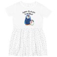 thumbnail image 3 of Inktastic Happy Birthday, Grandpa Cute Penguins Girls Toddler Dress, 3 of 5