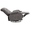 thumbnail image 5 of Sesslife Swivel Rocker Recliner Chair, Ergonomic Lounge Chair with 3D Kneading Massage and Heating, Single Sofa Chair with Side Pockets and USB Port, Heavy Duty Reclining Chair for Living Room, Gray, 5 of 8