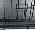 thumbnail image 4 of 36-inch Dog Crate - Double Door Pet Kennel with Divider Panel - Foldable Dog Cage with Carry Handle for Portability and Storage by PETMAKER (Black), 4 of 5