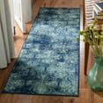 thumbnail image 2 of SAFAVIEH Vintage Jerrald Damask Area Rug, Navy, 4' x 5'7", 2 of 6