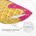 thumbnail image 5 of Balery Red Ice Cream Bedding Queen Pillow Cases - Envelope Closure - Soft Brushed Microfiber Fabric - Shrinkage and Fade Resistant Pillow Cases-14"x20", 5 of 9