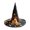 E, variant on EANJE Halloween Witch Hat for Women with Print Costume Witch Wizard Hat Cap Halloween Decorations Cosplay Party Props C One Size