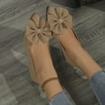 thumbnail image 5 of Wowcloth Women's Fashion Casual Shoes – Breathable Pointed Toe Flat Wedge Slip-On with Solid Color Bow for Spring-Wear, 5 of 9