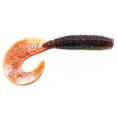thumbnail image 4 of Zoom Fat Albert Curly Tail Grub Root Beer Soft Plastic Jig Trailer, 4 of 8