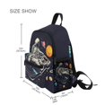 thumbnail image 3 of FORMRS School Backpack with Front Zippered Pocket 12" Elementary Student Travel Daypack, Black Record, 3 of 6