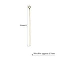 thumbnail image 2 of 500Pcs Eye Pins Jewelry Findings Eye Pins 50mm Iron Eye Pins for Jewelry Making 21 Gauge Bronze, 2 of 6