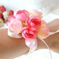 thumbnail image 7 of UDIYO Wedding Bridesmaid Sisters Hand Wrist Corsage Flower Imitation Pearl Bracelet, 7 of 7