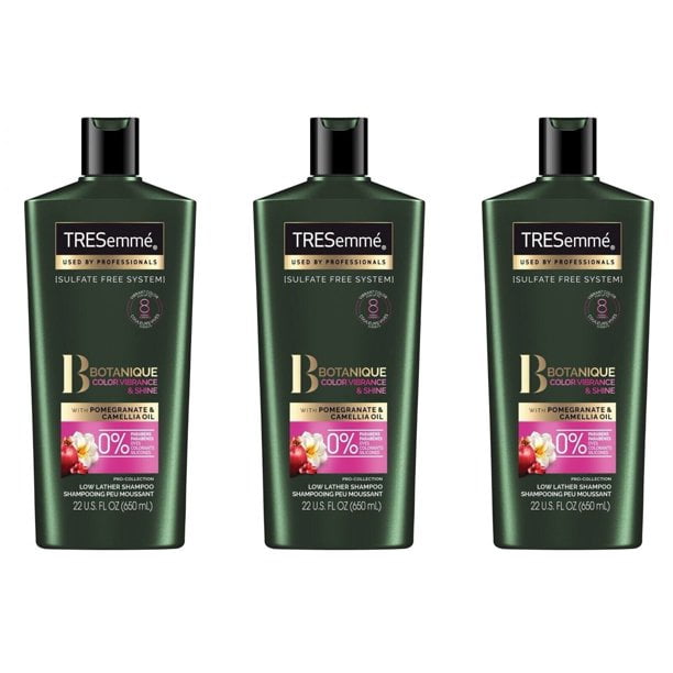 Tresemme Shampoo Botanique Color Vibrance & Shine Pro Collection 22 Oz. - with Pomegranate and Camellia oil -3 Pack