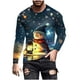 thumbnail image 2 of Blusas y camisas de manga larga y cuello redondo para hombre, informales, con estampado navideño, deportivas, de poliéster., 2 of 5