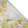 thumbnail image 6 of Ambesonne Kitchen Valance & Curtain, Tea Time Cups Flowers, 55"x30", Turquoise Yellow, 6 of 6
