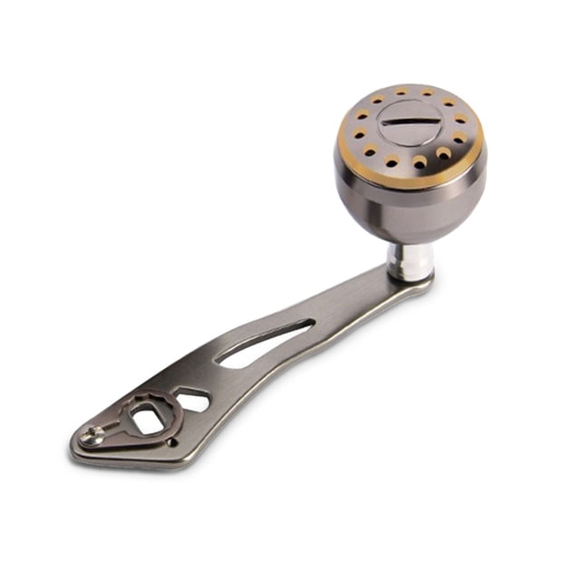 Maoww Poignée de Pêche en Métal pour Moulinet Spinning 32 mm Poignée Réutilisable de Remplacement Activité de Plein Air Bouton d'Appât de Lancer Accessoires Gris Argenté Type3 NO3