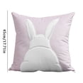 thumbnail image 3 of Velvet Rabbit Throw Pillow Embroidery Couple Pillow Cover Pink Throw Pillowcase Sofa Waist Pillow Cute Little Rabbit Throw Pillow, 3 of 9