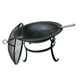 thumbnail image 4 of Parrilla para hoguera de leña, metal duradero, rejilla con cubierta de pantalla contra chispas, hoguera para acampar en el patio trasero Zulema Pozo de fuego ardiente, 4 of 8