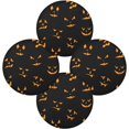 thumbnail image 2 of GZHJMY Halloween Pumpkin Round Placemats Set of 6, Non-Slip Table Mats Washable Heat Resistant Place Mats for Kitchen Dining Table Home Decor,15.4 Inch, 2 of 7