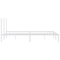 thumbnail image 5 of vidaXL Metal Bed Frame with Headboard White 183x213 cm, 5 of 5