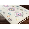 thumbnail image 4 of Surya Lofty 94x122" Rectangle Contemporary Fabric Rug in White/Pink, 4 of 7