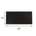 thumbnail image 2 of SSWBasics Laminated Black Melamine Shelf Board  24”L x 12”W  Durable and Sleek Cabinet Replacement Shelves  Sturdy and Stylish Shelf Boards for Retail  Thrift  Business  Home  or Office, 2 of 7