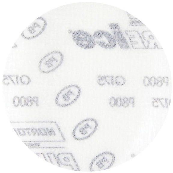 Hook-and-Loop Sanding Disc, 3" Dia, No Hole, Aluminum Oxide, P800 Grit, Coated Type, Q175