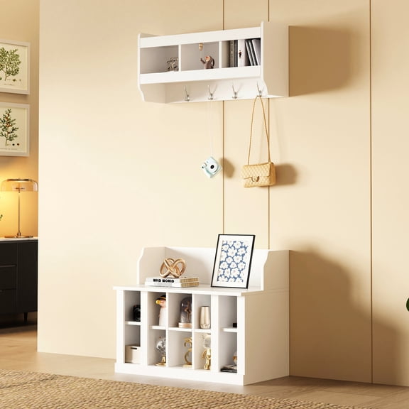 Customizable Hall Tree with Elegant Design | Ideal for Foyer and Mudroom Storage