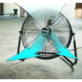 thumbnail image 5 of Patton High Velocity Fan 18 Inch - Powerful Floor Fan for Garage, Workshop & Industrial Use - 3 Speed Settings, Tilt Adjustable, Durable Metal Construction - Black, 5 of 5