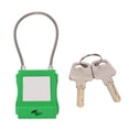 thumbnail image 2 of 85mm Shackle Lockout Tagout Cable Locks Set, Steel   With 2 Key For Electrical Lockout Tag Out Kits, 2 of 8