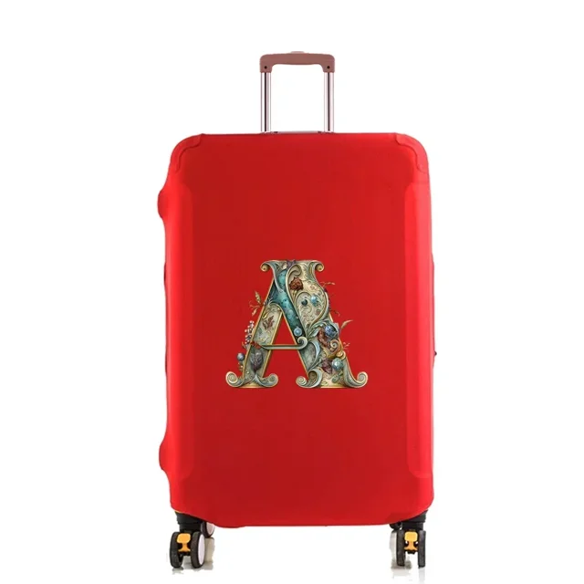 Housse de Protection pour Bagage, Étui à Tige Rétractable Réutilisable pour Lavable 18-32 Pouces, Motif Imprimé Lettre Graphique, Accessoires de Voyage